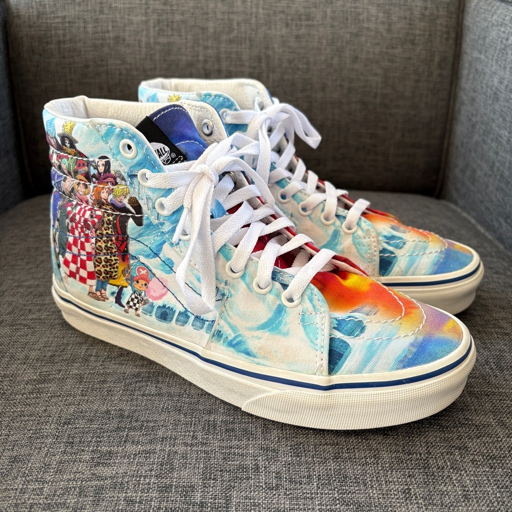 Vans X One Piece Sk8-Hi punk hazard Men’s High-Top Sneakers 6.5 Men’s/8 Women’s